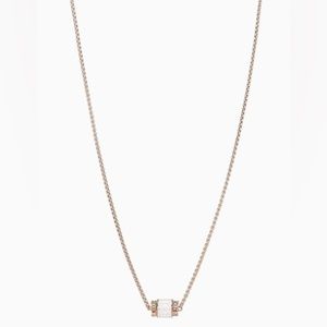 Emporio Armani Rose Gold-Tone Stainless Steel Pendant Necklace